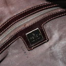 FENDI Zucca Canvas Boston Bag Black Brown Auth gh2059-17