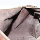 FENDI Zucca Canvas Boston Bag Black Brown Auth gh2059-20