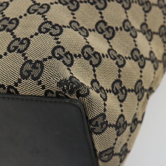 GUCCI GG Canvas Tote Bag Navy Gold 002 1098 Auth gh2060