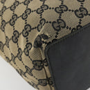 GUCCI GG Canvas Tote Bag Navy Gold 002 1098 Auth gh2060-11