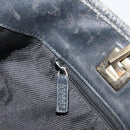 GUCCI GG Canvas Tote Bag Navy Gold 002 1098 Auth gh2060-19