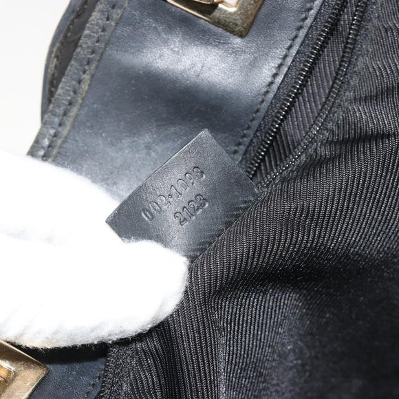 GUCCI GG Canvas Tote Bag Navy Gold 002 1098 Auth gh2060