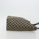 GUCCI GG Canvas Tote Bag Navy Gold 002 1098 Auth gh2060-4