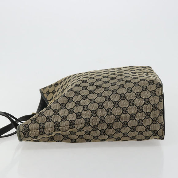 GUCCI GG Canvas Tote Bag Navy Gold 002 1098 Auth gh2060