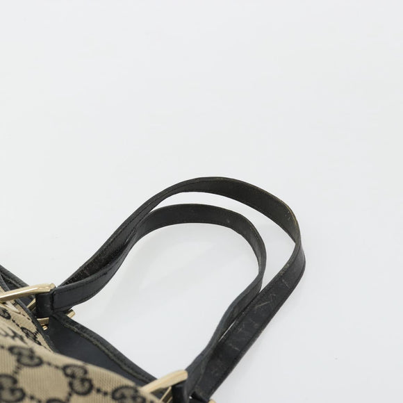 GUCCI GG Canvas Tote Bag Navy Gold 002 1098 Auth gh2060