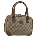 GUCCI GG Supreme Hand Bag PVC Beige Gold 000 39 0030 Auth gh2061-1