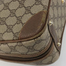 GUCCI GG Supreme Hand Bag PVC Beige Gold 000 39 0030 Auth gh2061-13