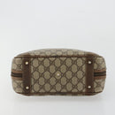 GUCCI GG Supreme Hand Bag PVC Beige Gold 000 39 0030 Auth gh2061-9