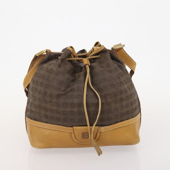 FENDI MCM Loewe Chloe Bag Leather Canvas 4 Set Beige Black Brown Auth gh2062