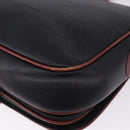 CELINE Schultertasche Leder Schwarz Gold Auth gh2064-16