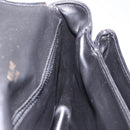 CELINE Schultertasche Leder Schwarz Gold Auth gh2064-20