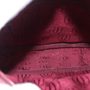 CARTIER Must Line Umhängetasche Leder Bordeaux Gold Auth gh2065-11