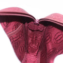CARTIER Must Line Umhängetasche Leder Bordeaux Gold Auth gh2065-20
