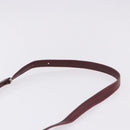 CARTIER Must Line Umhängetasche Leder Bordeaux Gold Auth gh2065-14