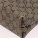GUCCI GUCCI Plus Supreme Web Sherry Line Tote Bag PVC Beige Gold Auth gh2067-10