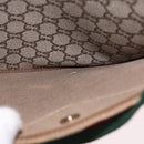 GUCCI GUCCI Plus Supreme Web Sherry Line Tote Bag PVC Beige Gold Auth gh2067-21