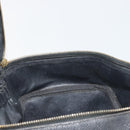 CHANEL Vanity Hand Bag Caviar Skin Black Gold CC Auth gh2069-19