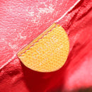 CELINE Shoulder Bag Leather Yellow Gold Auth gh2070-20