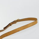 CELINE Shoulder Bag Leather Yellow Gold Auth gh2070-8