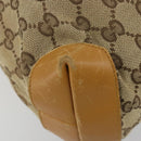 GUCCI GG Canvas Tragetasche Beige Silber 019 0402 Auth gh2071-15