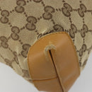 GUCCI GG Canvas Tragetasche Beige Silber 019 0402 Auth gh2071-17