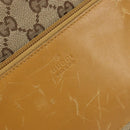 GUCCI GG Canvas Tote Bag Beige Zilver 019 0402 Auth gh2071-14