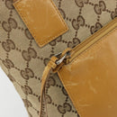 GUCCI GG Canvas Tote Bag Beige Zilver 019 0402 Auth gh2071-15
