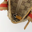 GUCCI GG Canvas Tragetasche Beige Silber 019 0402 Auth gh2071-10