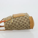 GUCCI GG Canvas Tote Bag Beige Zilver 019 0402 Auth gh2071-5