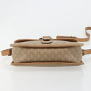 CELINE Macadam Canvas Schoudertas PVC Beige Goud Auth gh2072-5