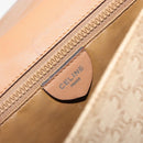 CELINE Macadam Canvas Schoudertas PVC Beige Goud Auth gh2072-22