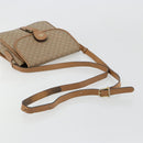 CELINE Macadam Canvas Schoudertas PVC Beige Goud Auth gh2072-6