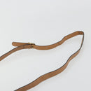 CELINE Macadam Canvas Schoudertas PVC Beige Goud Auth gh2072-15