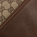 GUCCI GG Canvas Tote Bag Beige Silver 28893 Auth gh2075-15