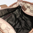GUCCI GG Canvas Tote Bag Beige Silber 28893 Auth gh2075-19