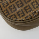 FENDI Zucchino Canvas Umhängetasche beschichtetes Canvas Beige Gold Original gh2077-14