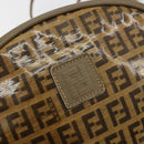 FENDI Zucchino Canvas Umhängetasche beschichtetes Canvas Beige Gold Original gh2077-17