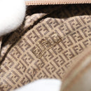 FENDI Zucchino Canvas Umhängetasche beschichtetes Canvas Beige Gold Original gh2077-11