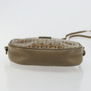 FENDI Zucchino Canvas Umhängetasche beschichtetes Canvas Beige Gold Original gh2077-5