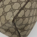 GUCCI GG Supreme Web Sherry Line Boston Bag PVC Beige Gold 010 378 Auth gh2078-13