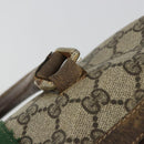 GUCCI GG Supreme Web Sherry Line Boston Bag PVC Beige Gold 010 378 Auth gh2078-15