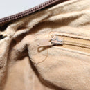 GUCCI GG Supreme Web Sherry Line Boston Bag PVC Beige Gold 010 378 Auth gh2078-24