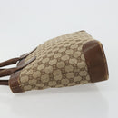 GUCCI GG Canvas Tote Bag Beige Gold 002 1119 Auth gh2080-4