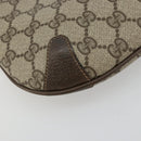 GUCCI GG Supreme Web Sherry Line Bag PVC Beige Gold 904 02 026 Auth gh2081-11