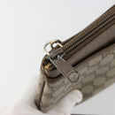 GUCCI GG Supreme Web Sherry Line Bag PVC Beige Gold 904 02 026 Auth gh2081-15