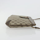 GUCCI GG Supreme Web Sherry Line Bag PVC Beige Gold 904 02 026 Auth gh2081-4