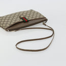 GUCCI GG Supreme Web Sherry Line Bag PVC Beige Gold 904 02 026 Auth gh2081-7