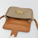 CELINE Macadam Canvas Shoulder Bag PVC Beige Gold Auth gh2082A-9