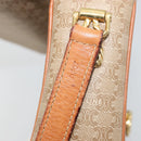 CELINE Macadam Canvas Shoulder Bag PVC Beige Gold Auth gh2082A-12
