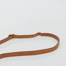 CELINE Macadam Canvas Shoulder Bag PVC Beige Gold Auth gh2082A-8